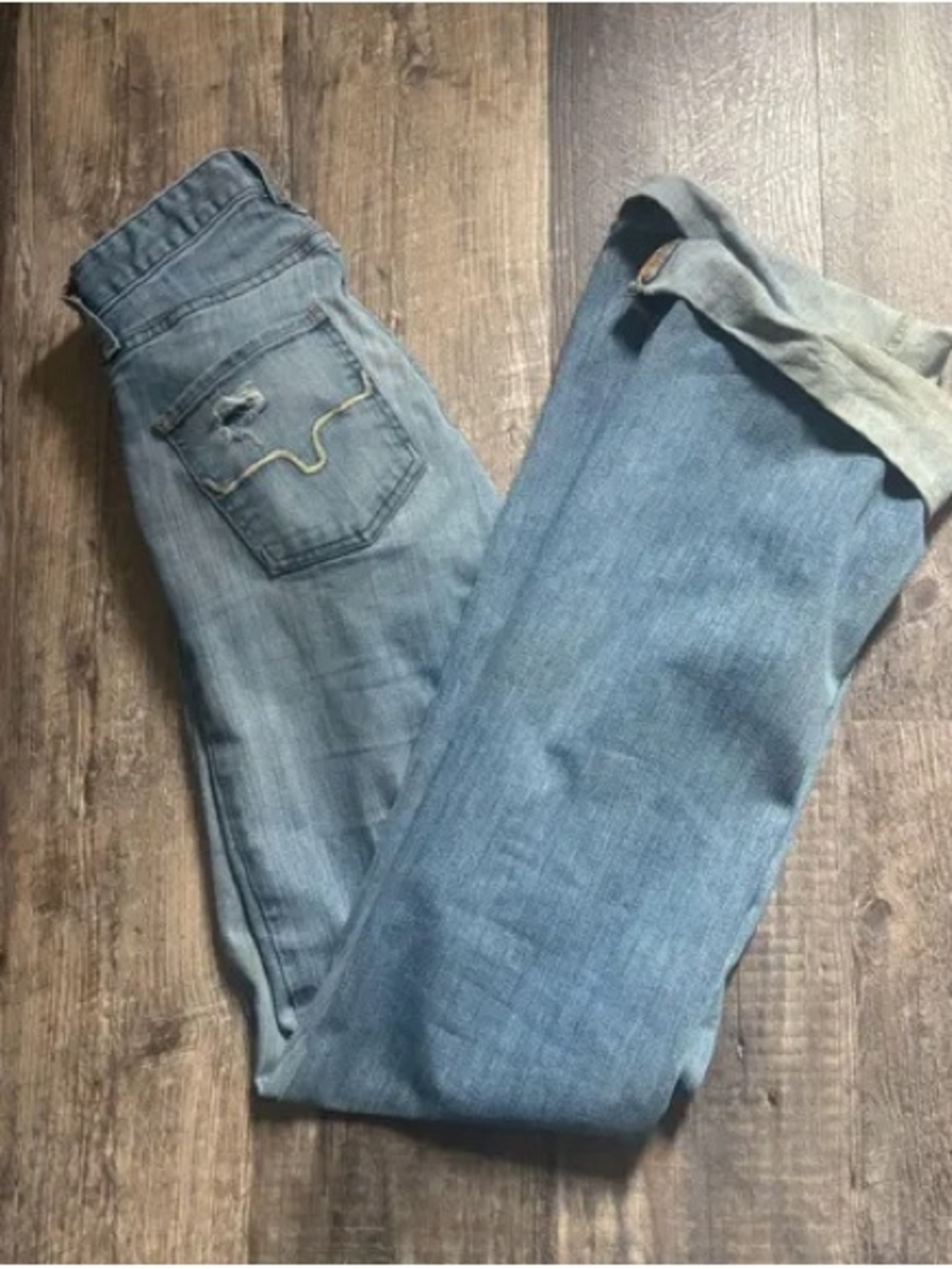 Kimes Ranch Light Blue Wide-Leg Jeans